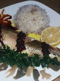 عکسی از دستور رشته پلو با ماهی زردپر خوشمزه من