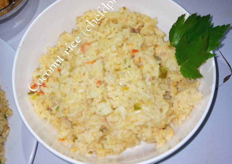 Step-by-Step Guide to Prepare Super Quick Homemade Coconut rice (ChefDPK)