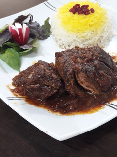 عکسی از دستور چلو گوشت مجلسی❤ با راسته گوساله