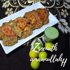 A picture of Mutton Chapli Kababs.
