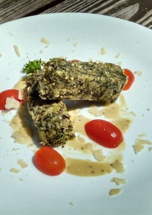 A picture of Carrot green cake.