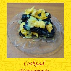 A picture of Mango chocolate Brownie.