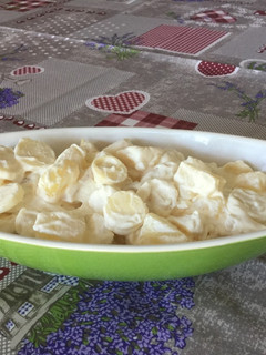 Una foto de Ensalada de palmitos con piña