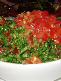 A picture of Lebanese tabbouleh salad - tabbouleh.