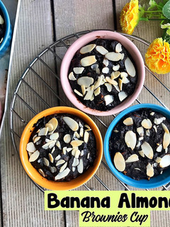 Foto resep Banana Almond Brownies Cup