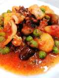 Seppie, piselli e patate