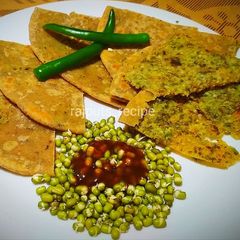 Sprouts paratha A picture of Sprouts paratha.