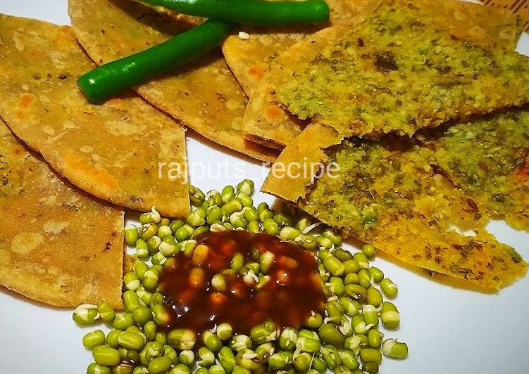 Sprouts paratha