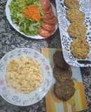 Hamburguesas de atún con zucchini y zanahoria