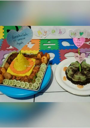 Foto resep Nasi Kuning Rice Cooker / Nasi Kuning Ulang Tahun