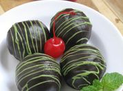 Gambar coklat truffle dari coklat batangan