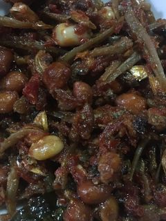 Foto resep Teri balado kacang