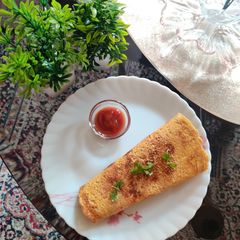STUFFED MOONG DAL WRAP.. A picture of STUFFED MOONG DAL WRAP...