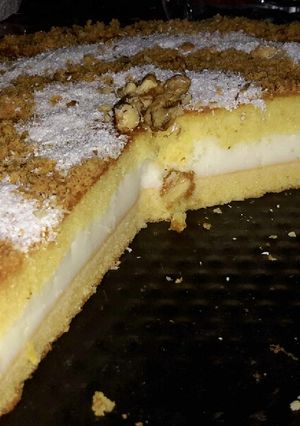 صورة لوصفة بسبوسة بالكريمة