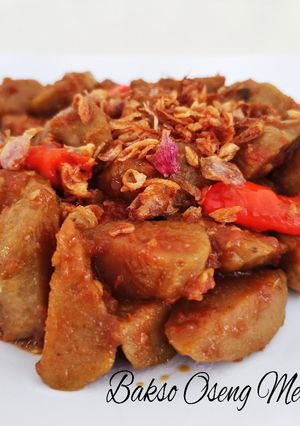 Foto resep Bakso Oseng Mercon