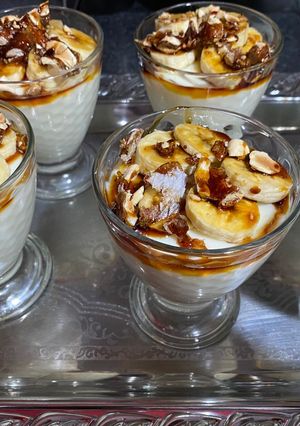 Una foto de Receta de mahalabia/ pudin de leche árabe/ postre fácil y rápido