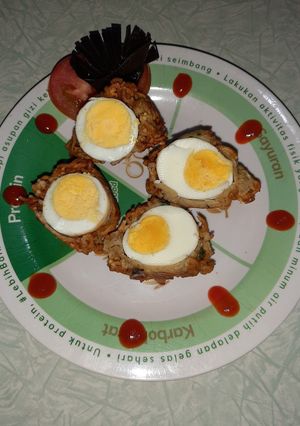 Foto resep Telur Dikurung Mie
