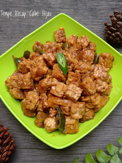 Foto resep Tumis Tempe Kecap Cabe Hijau