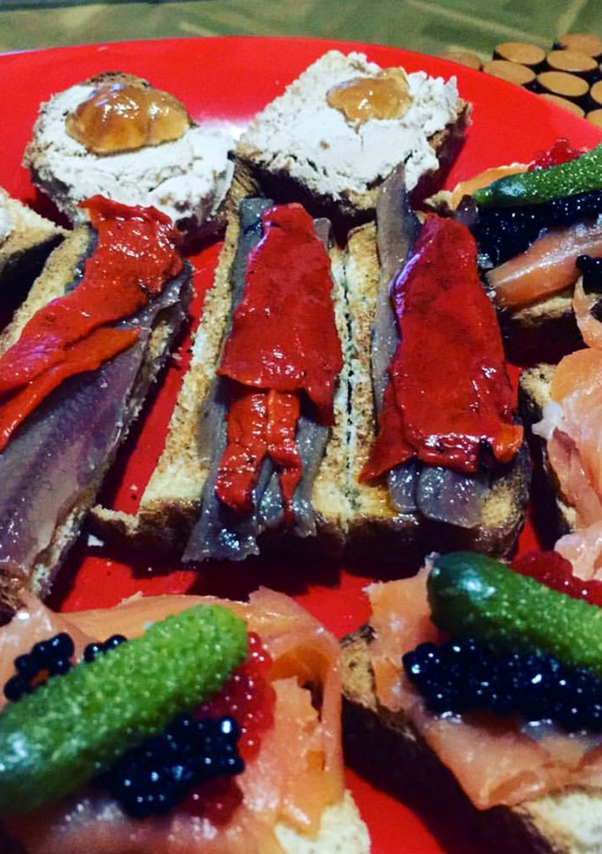Una foto de Canapés variados