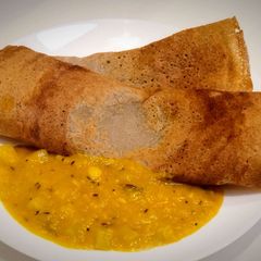 A picture of Kambu Dosa (Pearl Millet Pancake).