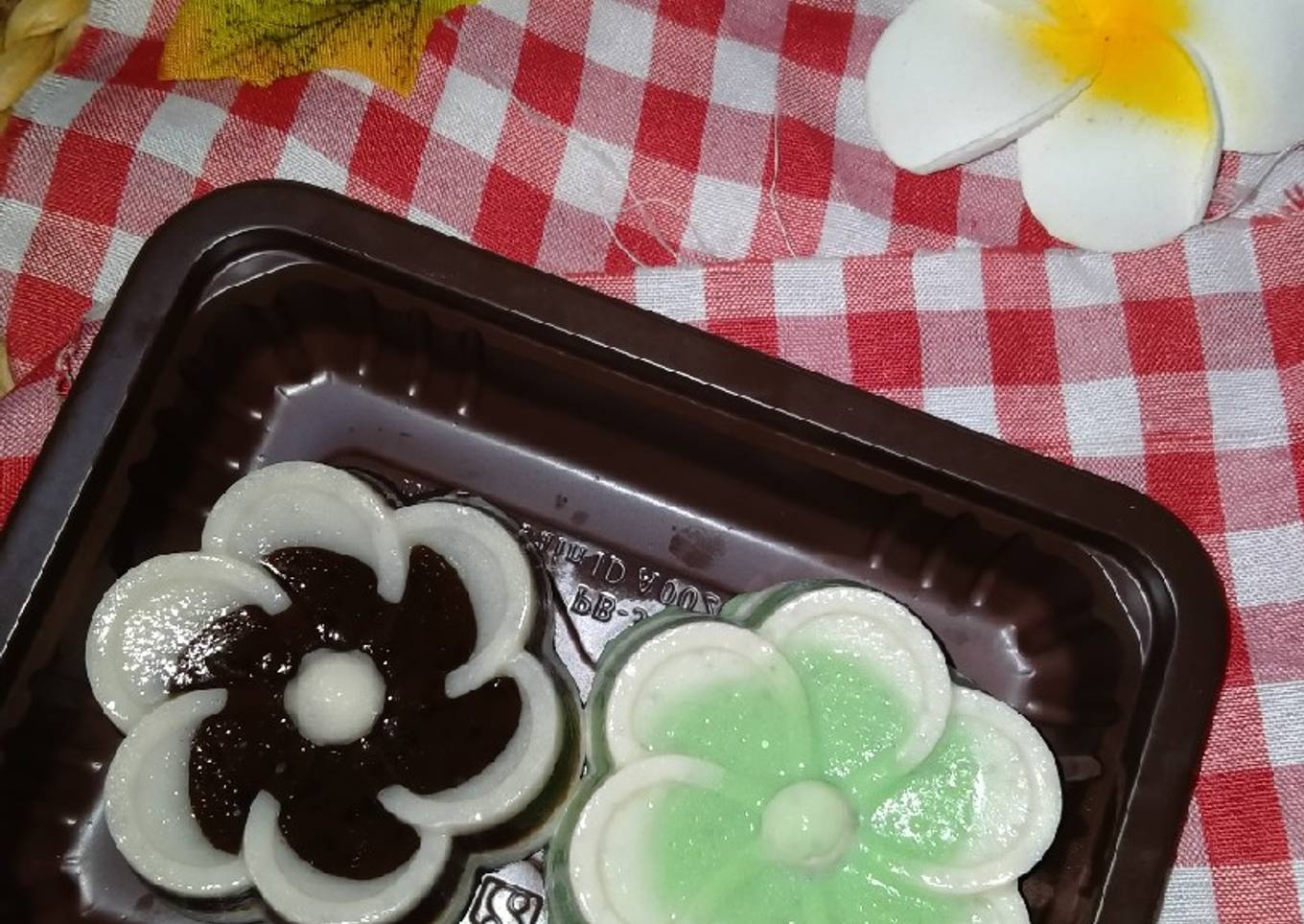 Kue lapis bunga simple