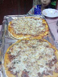 صورة لوصفة بيتزا النقانق