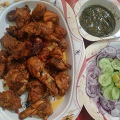 A picture of Chicken fry tikka.