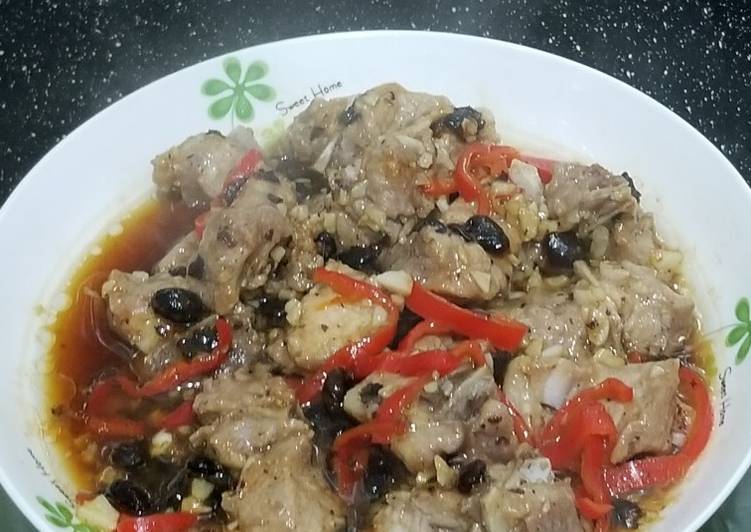Recipe of Quick Dim Sum - Chinese Steamed Ribs with Garlic Black Beans 豆豉蒜蓉蒸排骨