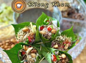 Gambar Miang Kham (Salad Kaduk Kuah Kacang)