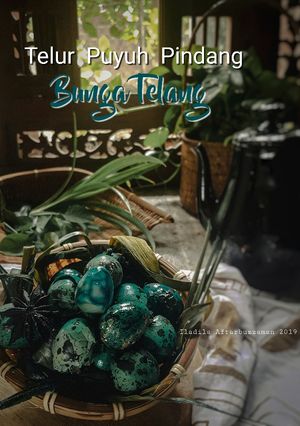 Gambar Telur puyuh pindang bunga telang #iladila