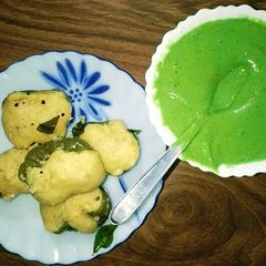 A picture of Capsicum Dhokla.