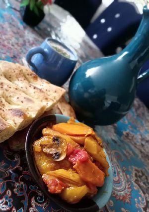 عکسی از دستور خوراک کدو سبز