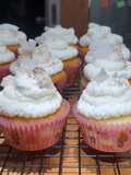 Cupcakes de coco y chocolate blanco