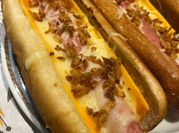 Una foto de cheddar barbacoa