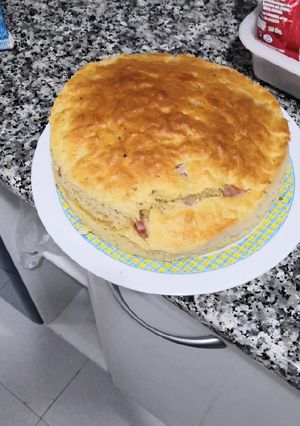 Una foto de Bizcocho de bacon y queso