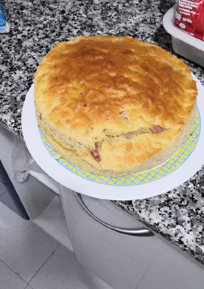 Una foto de Bizcocho de bacon y queso