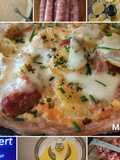 Tarte aux chipolatas et pommes de terre au Cook Expert