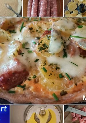 Une photo de Tarte aux chipolatas et pommes de terre au Cook Expert