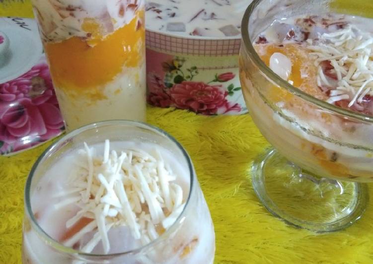 Bagaimana Membuat Mango milk cheese yang Lezat