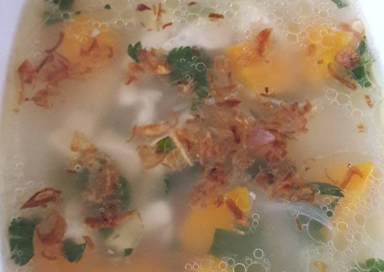 Cara mudah memasak Sup ayam simple, Lezat Sekali