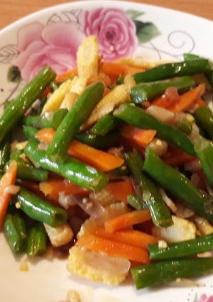 Foto resep TBWP (tumis buncis wortel putren)