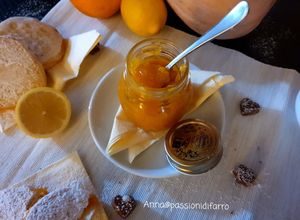 Foto di Composta di zucca, arancia,limone e zenzero