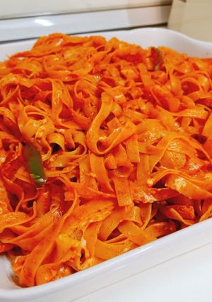 عکسی از دستور پاستا فتو چینی با سوسیس