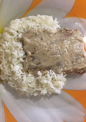 A picture of Tahini kofta كفتة بطحينية.