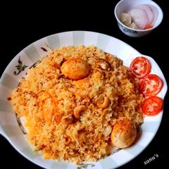 A picture of Hydrabadi Egg Dum Biryani.