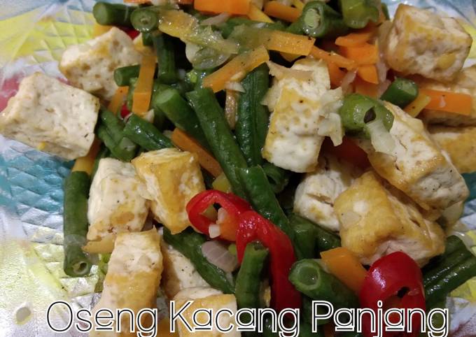 Resep Oseng Kacang Panjang Wortel Tahu Oleh Ciciwenwen Cookpad