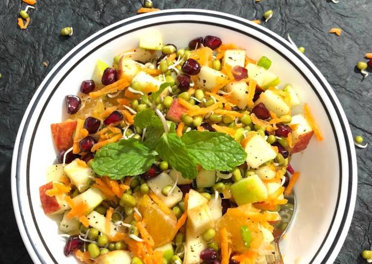 Easiest Way to Make Speedy Sprouted Moong Mixed Fruits Salad