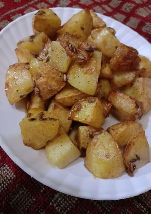 A picture of Cumin Masala Potatoes.
