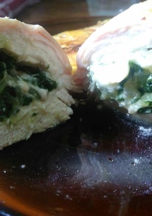 Una foto de Supremas rellenas de acelga y mozarella