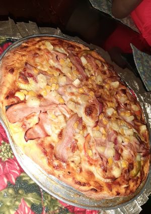 Una foto de Pizza estilo 